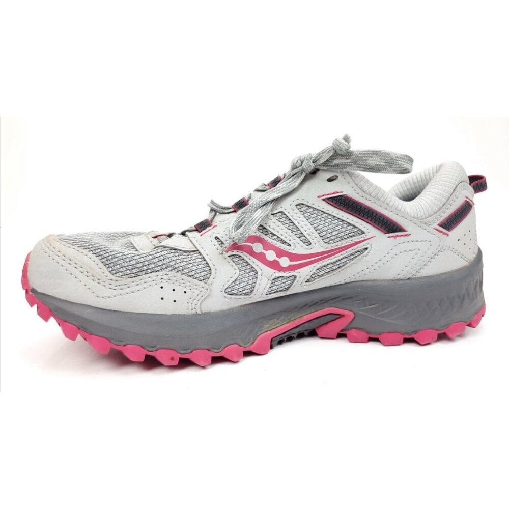 Saucony Excursion TR13 Trail Running Shoes Sneakers Grey Pink Size 8.5